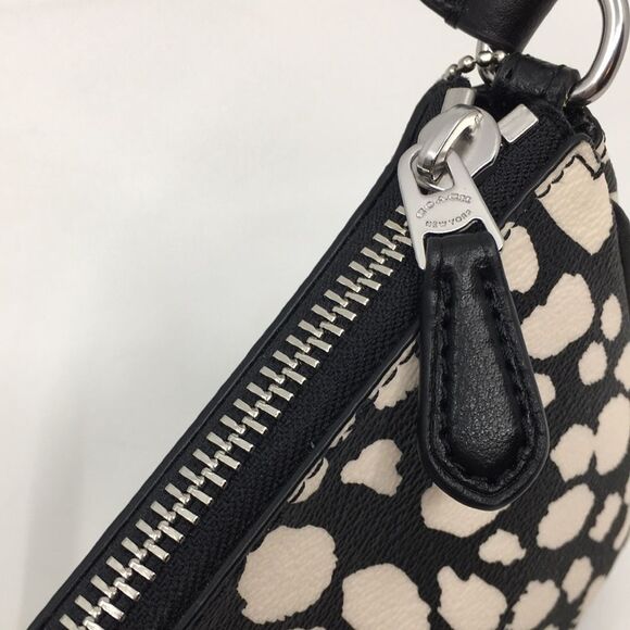 Coach CD872 Nolita 19 With Spotted Animal Print In Silver/Black/Chalk Multi - Picture 9 of 16